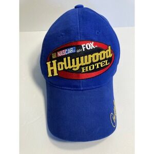 Hollywood Hotel Nascar Cap Hat Blue Cotton Twill Jeff Hammond & Daniel Waltrip